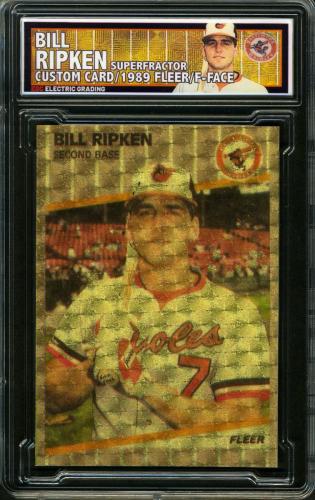 1989 Fleer #616A Bill Ripken Rick Face Custom Superfractor