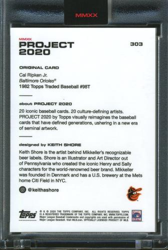 2020 Topps Project 2020 - Keith Shore #303 Cal Ripken, Jr. - Back