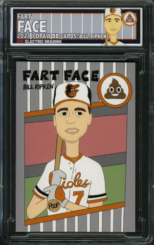 2021 IDrawBaseballCards Fart Face - Bill Ripken