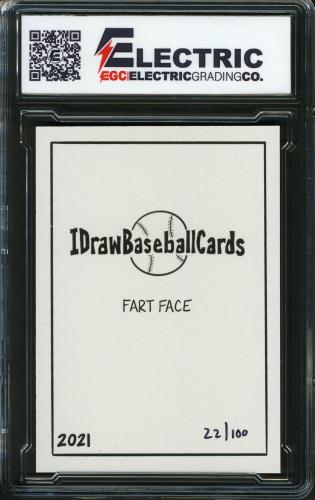 2021 IDrawBaseballCards Fart Face - Bill Ripken - Back