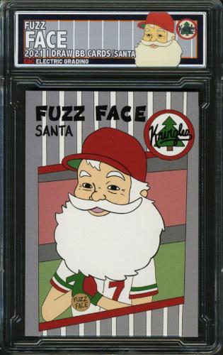 2021 IDrawBaseballCards Fuzz Face - Santa