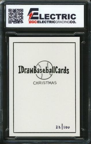2021 IDrawBaseballCards Fuzz Face - Santa - Back