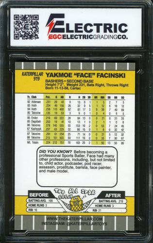 2021 Katerpillar #919 Yakmoe Facinski Autograph - Back