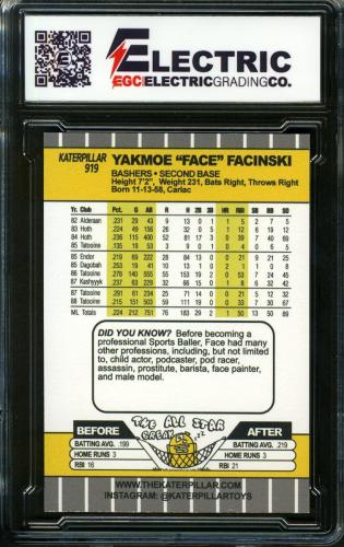 2021 Katerpillar #919 Yakmoe Facinski Black Jersey - Back