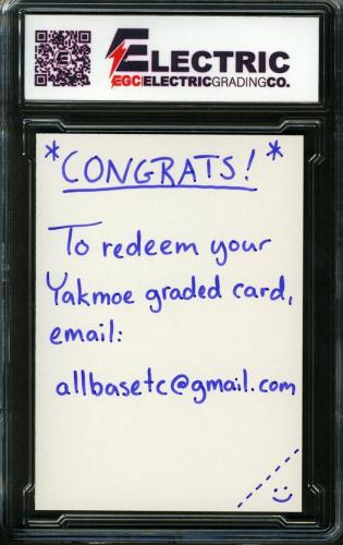 2021 Katerpillar #919 Yakmoe Facinski Graded Card Redemption - Back