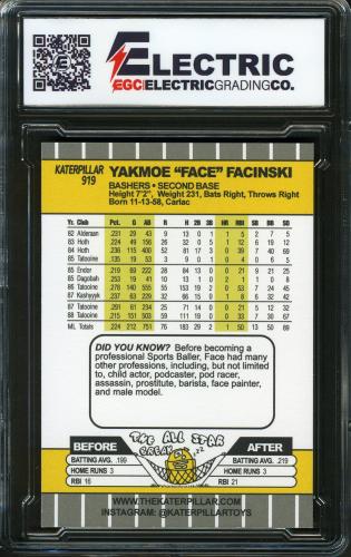 2021 Katerpillar #919 Yakmoe Facinski Whiteout #1 - Back