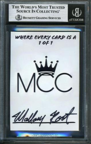 2022 Mal's Custom Cards Cracked Ice 1989 Fleer Design 1/1 Mallory Root - Back