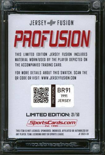 2023 Jersey Fusion Profusion 1989 Fleer 616 Bill Ripken Black Box - Back