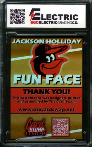 2024 Card Swap Customs Fun Face Gold Holo #2 Jackson Holliday - Back