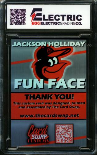 2024 Card Swap Customs Fun Face Holo Jackson Holliday - Back