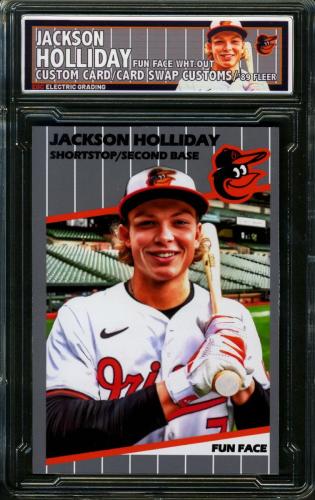 2024 Card Swap Customs Fun Face White Out Jackson Holliday