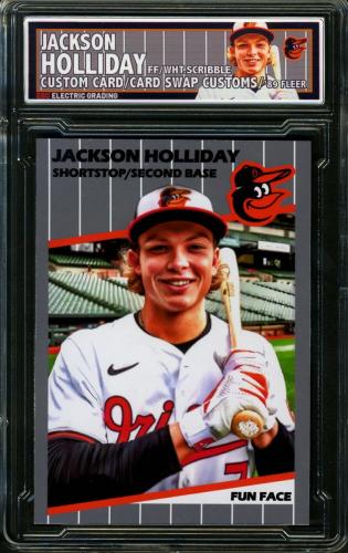 2024 Card Swap Customs Fun Face White Scribble Jackson Holliday