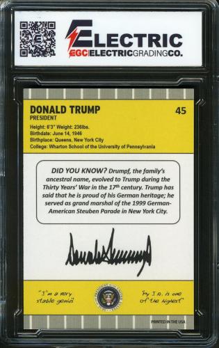2024 Custom 1989 Fleer #45 Donald Trump - Back