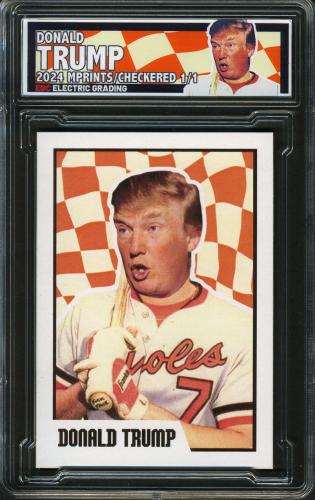 2024 MPRINTS Checkered 1/1 Donald Trump
