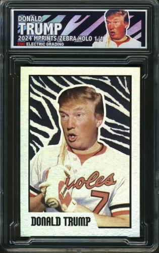 2024 MPRINTS Zebra Holo 1/1 Donald Trump