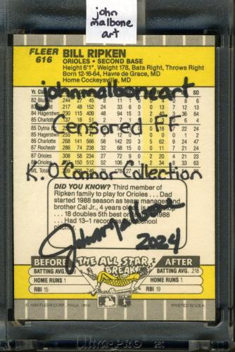 2024 John B. Malbone Custom Card - Back