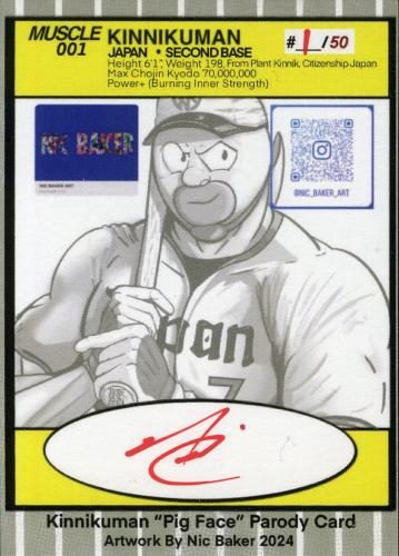 2024 M.U.S.C.L.E. Kinnikuman Pig Face Nic Baker - Back