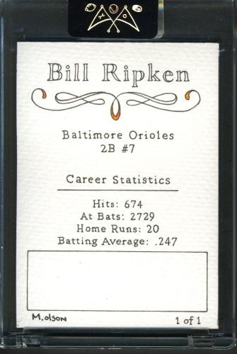 2024 Michael Olson Sketch Card - Back