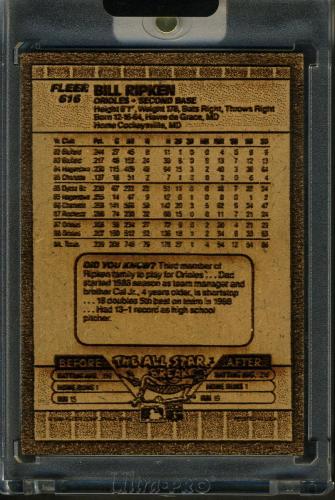 2024 Wood Burned 1989 Fleer - Back