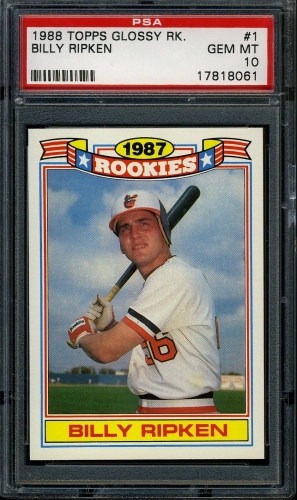1988 Topps Rookies #1 Bill Ripken PSA 10 #17818061