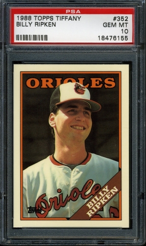 1988 Topps Tiffany #352 Bill Ripken PSA 10 #18476155