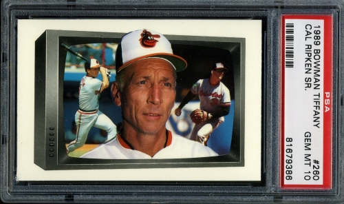 1989 Bowman Tiffany #260 Cal Ripken Sr./Jr. PSA 10 #81679386