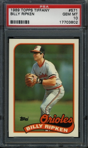 1989 Topps Tiffany #571 Billy Ripken PSA 10 #17703802