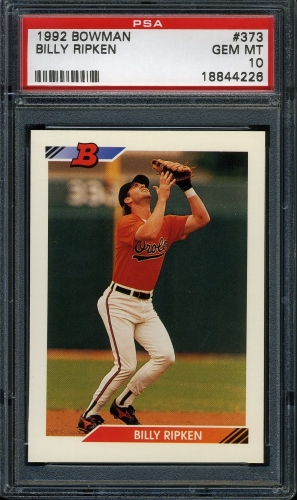 1992 Bowman #373 Billy Ripken PSA 10 #18844226
