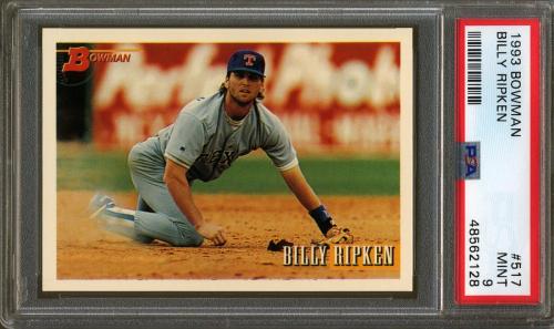 1993 Bowman #517 Billy Ripken PSA 9 #48562128