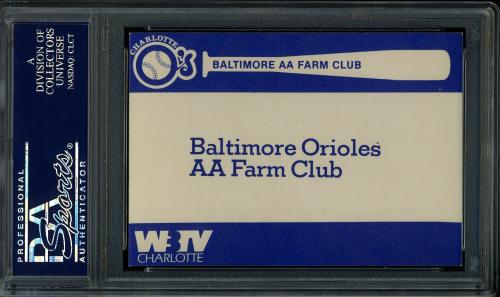 1980 Charlotte O's WBTV 1980 Charlotte O's PSA 5 #23938111 - Back