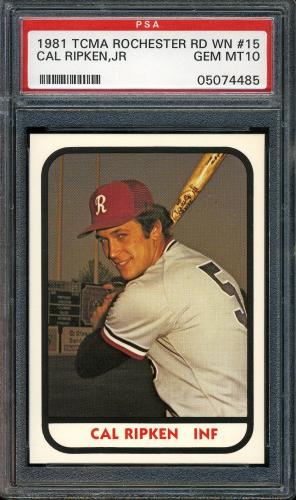 1981 TCMA Rochester Red Wings TCMA #15 Cal Ripken Jr. PSA 10 #05074485
