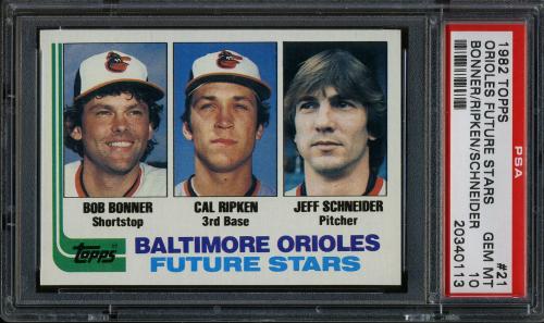 1982 Topps #21 Cal Ripken PSA 10 #20340113