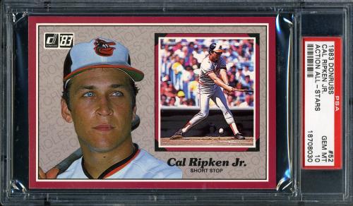 1983 Donruss Action All-Stars #52 Cal Ripken PSA 10 #18708030