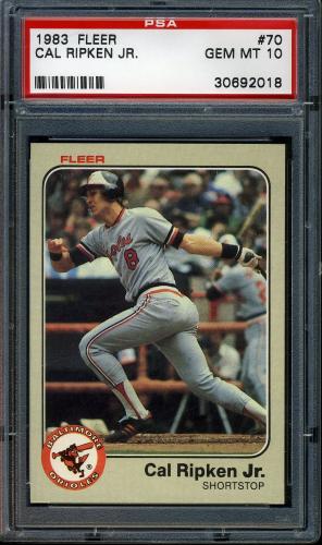 1983 Fleer #70 Cal Ripken PSA 10 #30692018