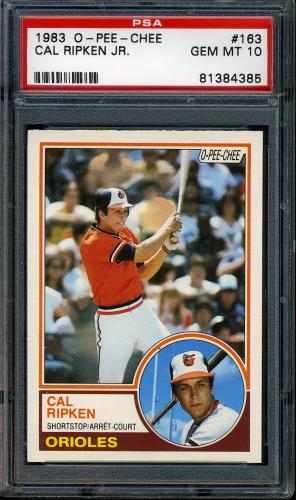 1983 O-Pee-Chee #163 Cal Ripken PSA 10 #81384385