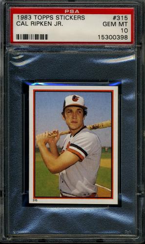 1983 Topps Stickers #315 Cal Ripken PSA 10 #15300398