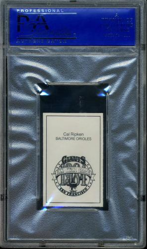 1984 All-Star Game Program Inserts Cal Ripken PSA 10 #31173354 - Back