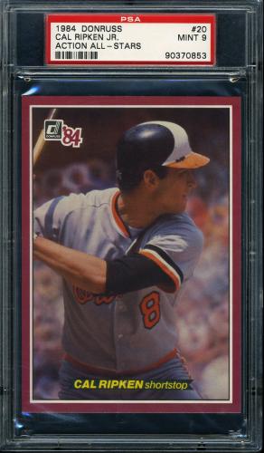 1984 Donruss Action All-Stars #20 Cal Ripken PSA 9 #90370853