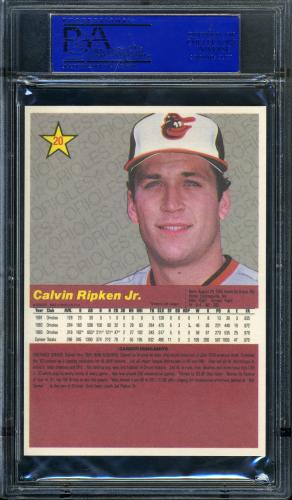 1984 Donruss Action All-Stars #20 Cal Ripken PSA 9 #90370853 - Back