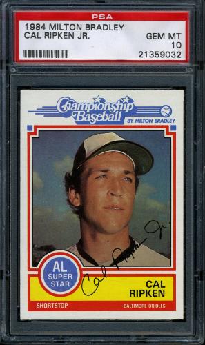1984 Milton Bradley Cal Ripken PSA 10 #21359032