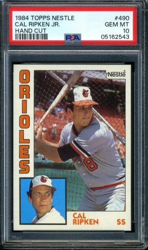 1984 Nestle 792 #490 Cal Ripken PSA 10 #05162543