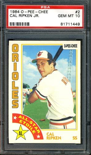 1984 O-Pee-Chee #002 Cal Ripken AS PSA 10 #81711449
