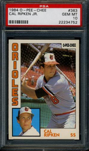 1984 O-Pee-Chee #363 Cal Ripken PSA 10 #22234752