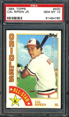 1984 Topps #400 Cal Ripken AS PSA 10 #81484760