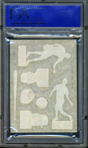 1984 Topps Rub Downs Craig McMurtry-Cal Ripken-Steve Rogers-Willie U PSA 10 #11788711 - Back