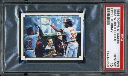 1984 Topps Stickers #026 Eddie Murray WS PSA 10 #14749858