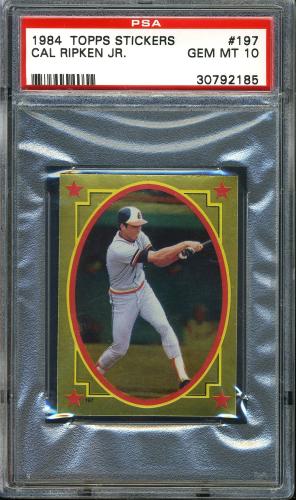 1984 Topps Stickers #197 Cal Ripken PSA 10 #30792185
