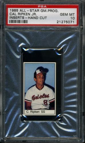 1985 All-Star Game Program Inserts Cal Ripken PSA 10 #21275071