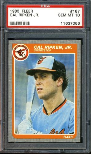 1985 Fleer #187 Cal Ripken PSA 10 #11637056