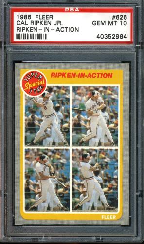 1985 Fleer #626 Cal Ripken IA PSA 10 #40352964